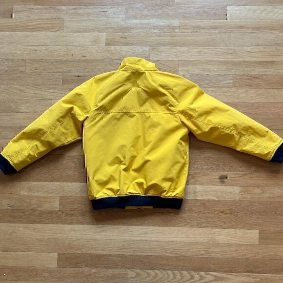 Boys Lands End Jacket Size M in Yellow/Navy - Picture 2 of 8